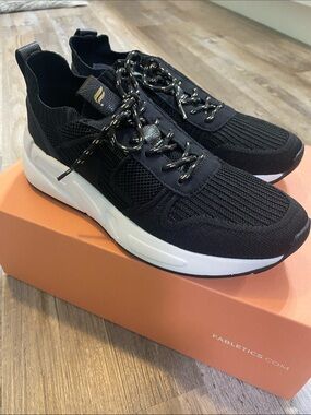 Fabletics Women’s Black Knit Runner Sneakers